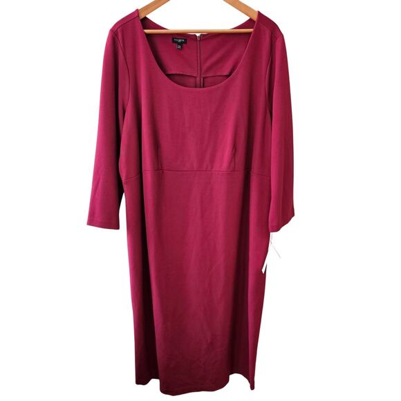 Talbots Dresses & Skirts - Talbots Women's Ponte Stretch Knit Sheath Dress, Size 20W Career Capsule